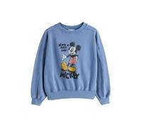 Next Sweat-shirt 'Mickey Mouse' bleu roi / curry / noir / blanc naturel, Taille S-M