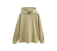 Next Olive Green Soft Faux Suede Drawstring Longsleeve Hoodie