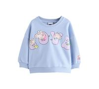Next Sweat-shirt 'Peppa Pig' bleu clair / jaune / poudre / éosine, Taille 110