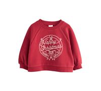 Next Sweat-shirt rouge sang / blanc, Taille 116