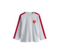 Next Sweat-shirt 'Valentines Paris' gris / rouge / lie de vin / blanc, Taille 6XL-7XL
