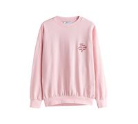 Next Sweat-shirt vert / rose / rouge ru lanc cassé, Taille 4XL-5XL