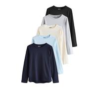 Next T-shirt beige clair / marine / bleu clair / gris clair / noir, Taille 4XL-5XL