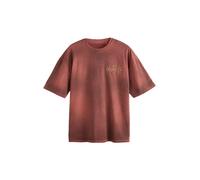 Next T-Shirt beige foncé / bourgogne / rouge foncé, Taille 4XL