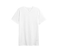 NEXT Homme T-Shirt Slim à col en V Essential Blanc XL