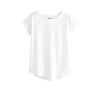 NEXT Femme T-Shirt à Mancherons Blanc EU 34 (UK 6)