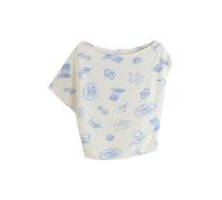 Next T-shirt bleu / blanc, Taille L