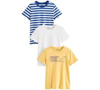Next T-shirt bleu marine / gentiane / jaune / blanc, Taille XL
