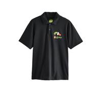 Next T-Shirt 'Christmas' vert clair / orange / noir / blanc, Taille L