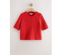 Next T-shirt col rond tricoté avec laine rouge XL Regular (FR 50-52)