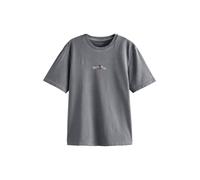Next T-Shirt 'Death Note' gris foncé / rouge / blanc cassé, Taille M