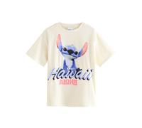 Next T-Shirt 'Disneys Lilo & Stitch' bleu ciel / saumon / noir / blanc cassé, Taille 152