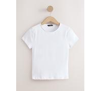 Next T-shirt doux au toucher moulant à Manches courtes à Col rond