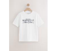 Next T-shirt épais à manches courtes et col rond pâle FR 50 (EU 48)