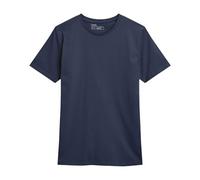 NEXT, T-Shirt Épais pour Homme à Col Ras du Cou, 100% Coton, Lot de 4 x T-Shirts pour Homme Bleu Marine XXS