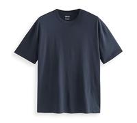 Next, T-Shirt Épais pour Homme à Col Ras du Cou, 100% Coton, Lot de 4 x T-Shirts pour Homme Bleu Marine XL
