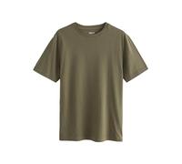 NEXT, T-Shirt Épais pour Homme à Col Ras du Cou, 100% Coton, Lot de 4 x T-Shirts pour Homme Vert Kaki XXL