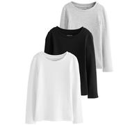 Next T-Shirt gris chiné / noir / blanc, Taille 98