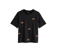 Next T-shirt 'Halloween Pumpkin' vert / orange / noir, Taille XXL