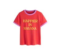 Next T-shirt 'Havana' jaune / orchidée / rouge, Taille 6XL-7XL