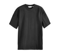 NEXT T-Shirt Homme Col Ras du Cou en Coton Épais - Coupe Décontractée Noir XXL
