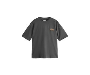 Next T-Shirt 'Johnny Cash' bleu clair / jaune / gris foncé / rouge orangé, Taille M