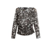 Next T-shirt 'Kew' brun foncé / gris, Taille 6XL