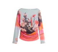 Next T-shirt 'Kew Collection' gris basalte / rose / rouge / noir, Taille XXXL