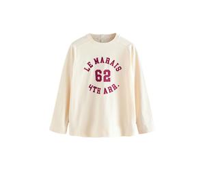 Next T-shirt 'Le Marais' écru / violet rouge, Taille M