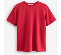 NEXT Femme T-Shirt Ras du Cou épais à Manches Courtes Rouge 42