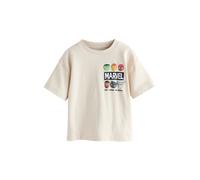 Next T-Shirt 'Marvel' beige / bleu clair / rouge / noir, Taille 122