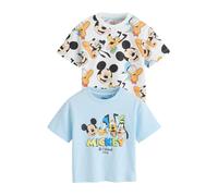 Next T-Shirt 'Mickey Mouse' bleu clair / vert clair / orange / noir / blanc, Taille 86