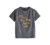 Next T-shirt 'New York' jaune foncé / pierre, Taille L