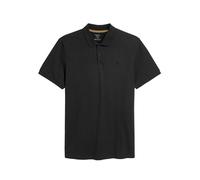NEXT Homme Polo Standard en piqué à Manches Courtes Noir S