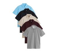Next T-Shirt nude / bleu néon / gris / bordeaux / noir, Taille XXL