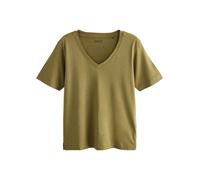 NEXT Femme T-Shirt Coupe Large à col en V en Modal Vert Olive XL