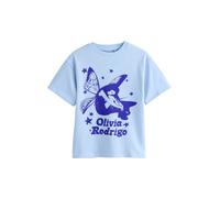 Next T-Shirt 'Olivia Rodrigo' bleu / bleu clair, Taille 116