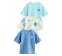 Next T-Shirt opal / aqua / noir / blanc, Taille 86