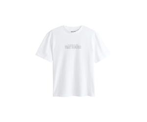 Next T-Shirt 'Peaky Blinders' gris foncé / blanc, Taille M