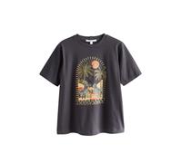 Next T-shirt 'Provence' beige / anthracite / olive / blanc, Taille XXL