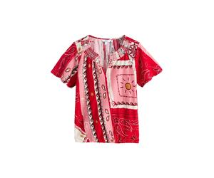 Next T-shirt rose clair / rouge / rouge carmin / blanc, Taille 6XL