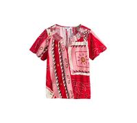 Next T-shirt rose clair / rouge / rouge carmin / blanc, Taille L