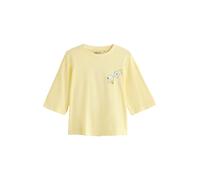 Next T-shirt 'Snoopy Flower' jaune / vert / blanc, Taille S