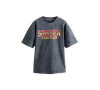 Next T-Shirt 'Stranger Things' jaune / anthracite / rouge, Taille 158