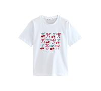 Next T-shirt vert / rose / rouge / blanc, Taille S