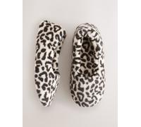 Next Tan Brown Animal Print Faux Ballet Slippers