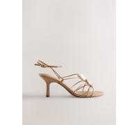 Next Sandales à lanières 'Forever Comfort' noisette / blanc, Taille 39,5-40