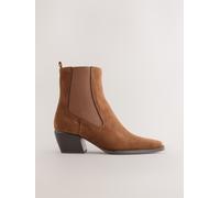 Next Tan Brown Standard/Wide Fit Chelsea Style Western Cowboy Boots