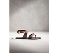 Next Tan Brown Toe Thong Ankle Strap Sandals