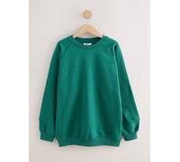 Next Teal Blue Relaxed Fit Heavyweight Longline Crew Neck Sweatshirt